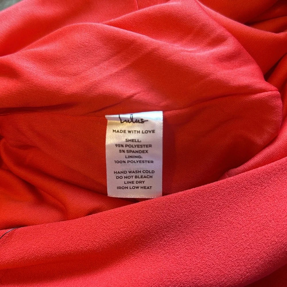 Lulu’s Strapless Jumpsuit Red XL - Picture 6 of 7